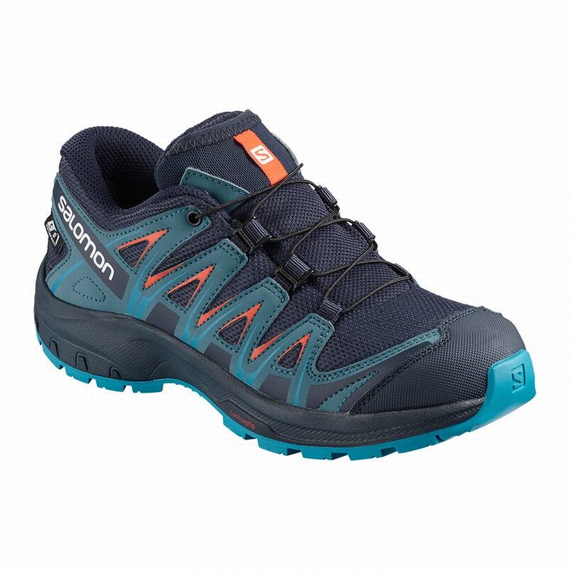 Zapatillas Trail Running Salomon Niños Azul Marino / Azules - Salomon Argentina XA PRO 3D CLIMASALOM